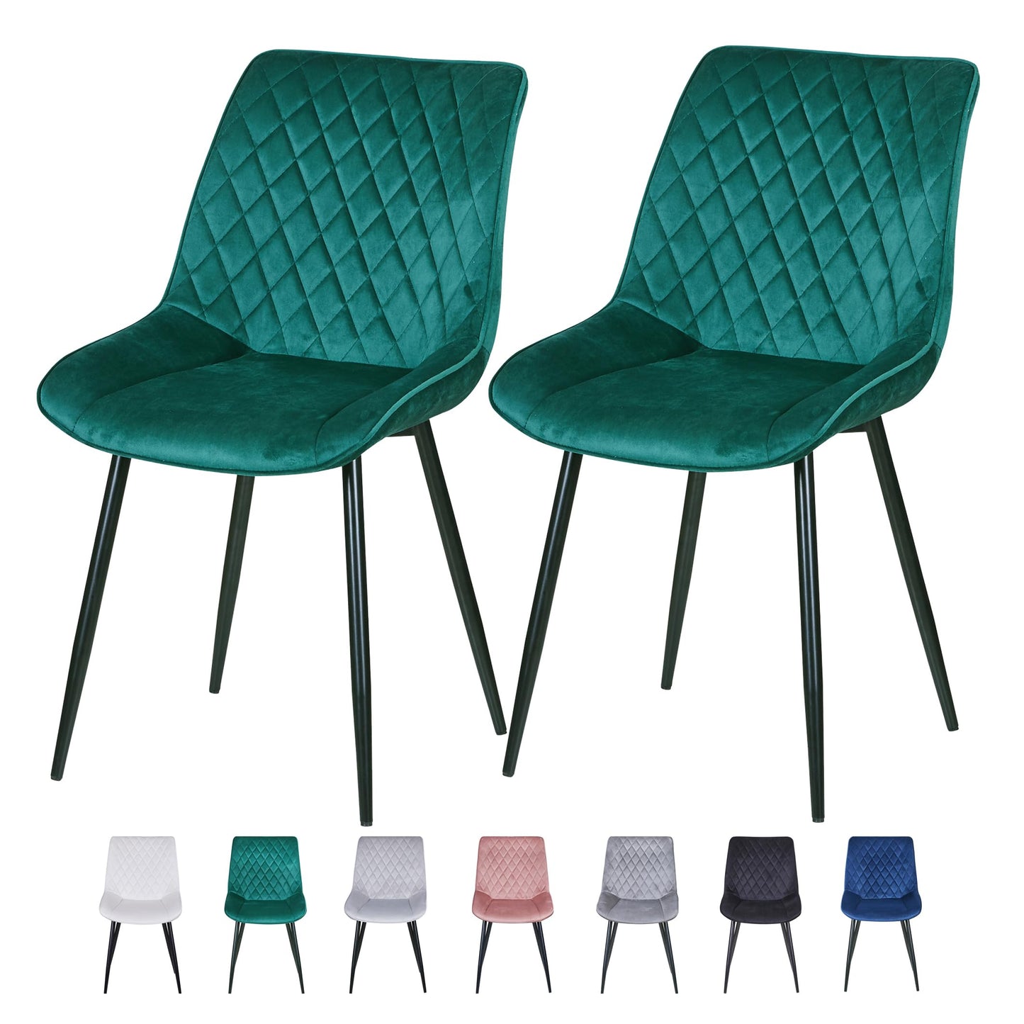 mcc direct Set of 2 Dining Chairs-Elle