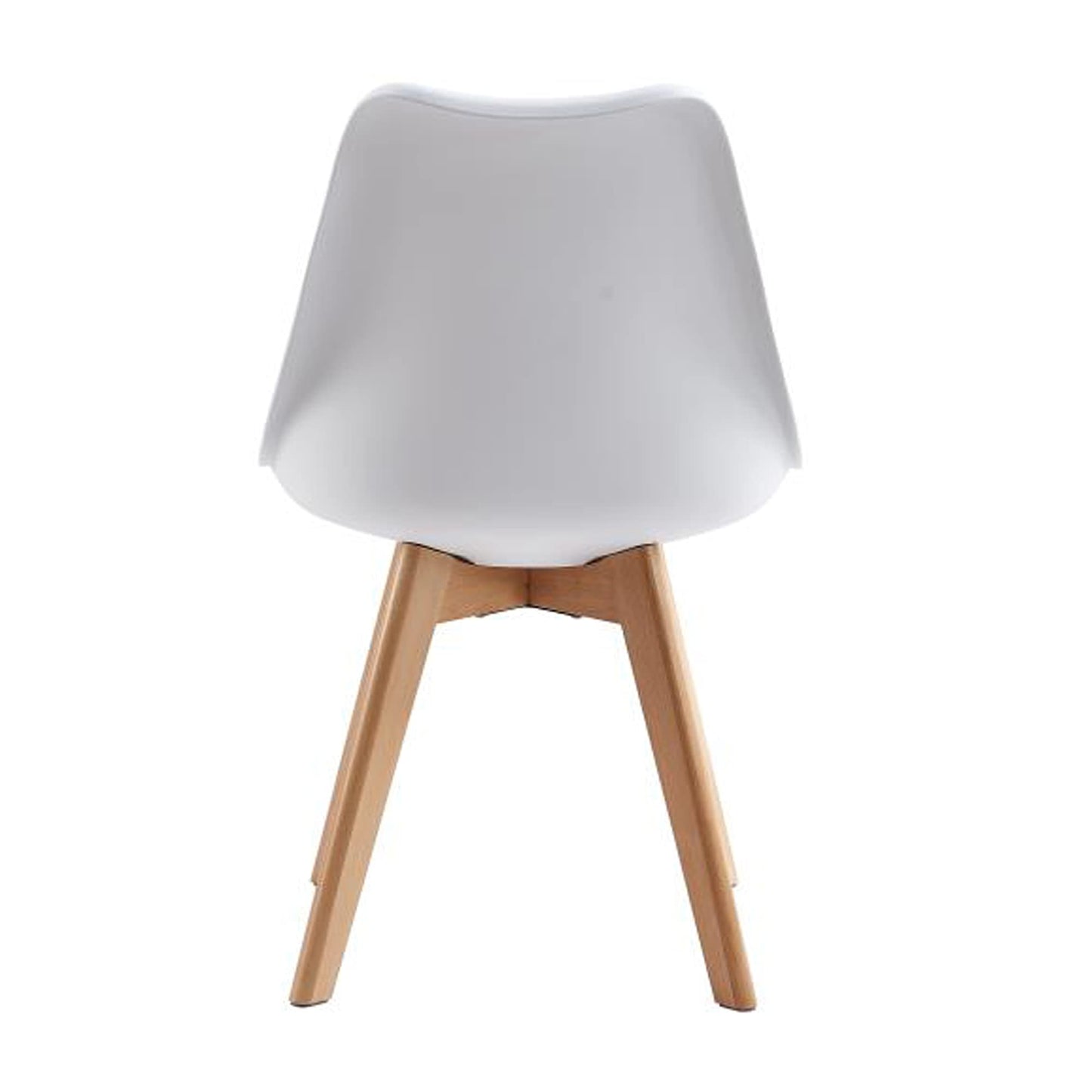 mcc direct Dining Chairs Wooden Legs Soft Cushion Pad Stylish DELUXE Retro Lounge Dining Office EVA