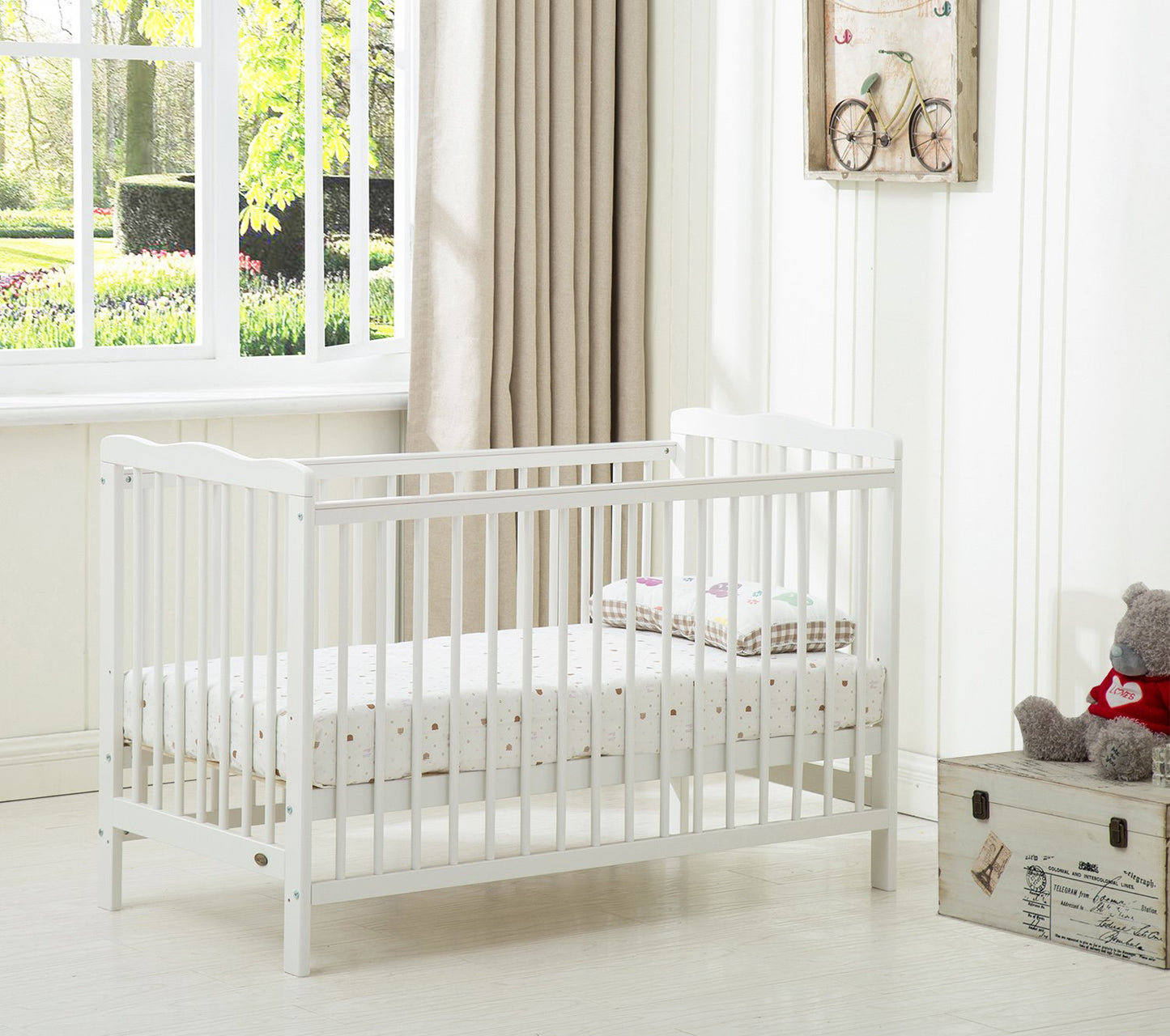 Brooklyn Baby Cot Crib With Aloe Vera Water repellent Mattress