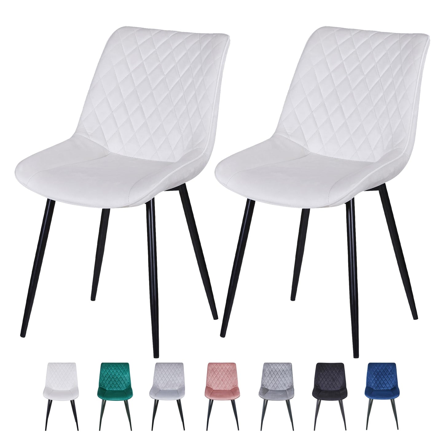 mcc direct Set of 2 Dining Chairs-Elle