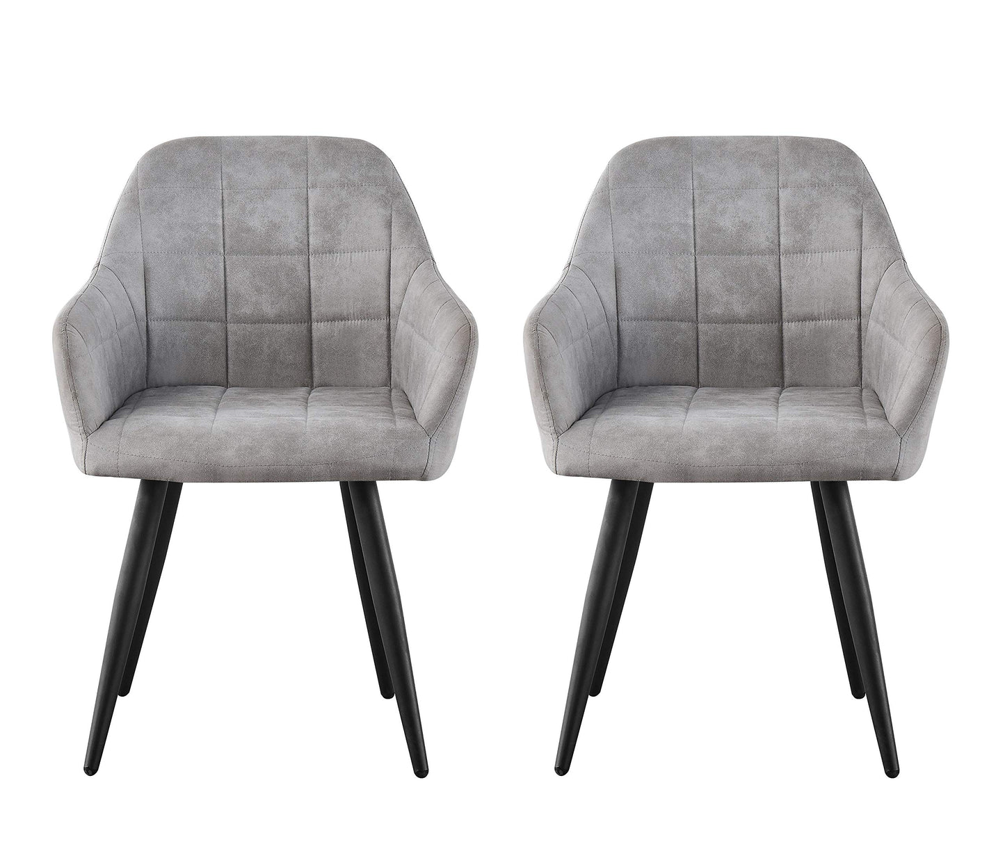 mcc direct 2x Faux Matte Suede Leather Dining Chairs Accent Chairs home & restaurants Adrian