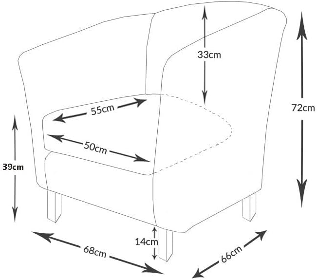Velevt Fabric Tub Chair