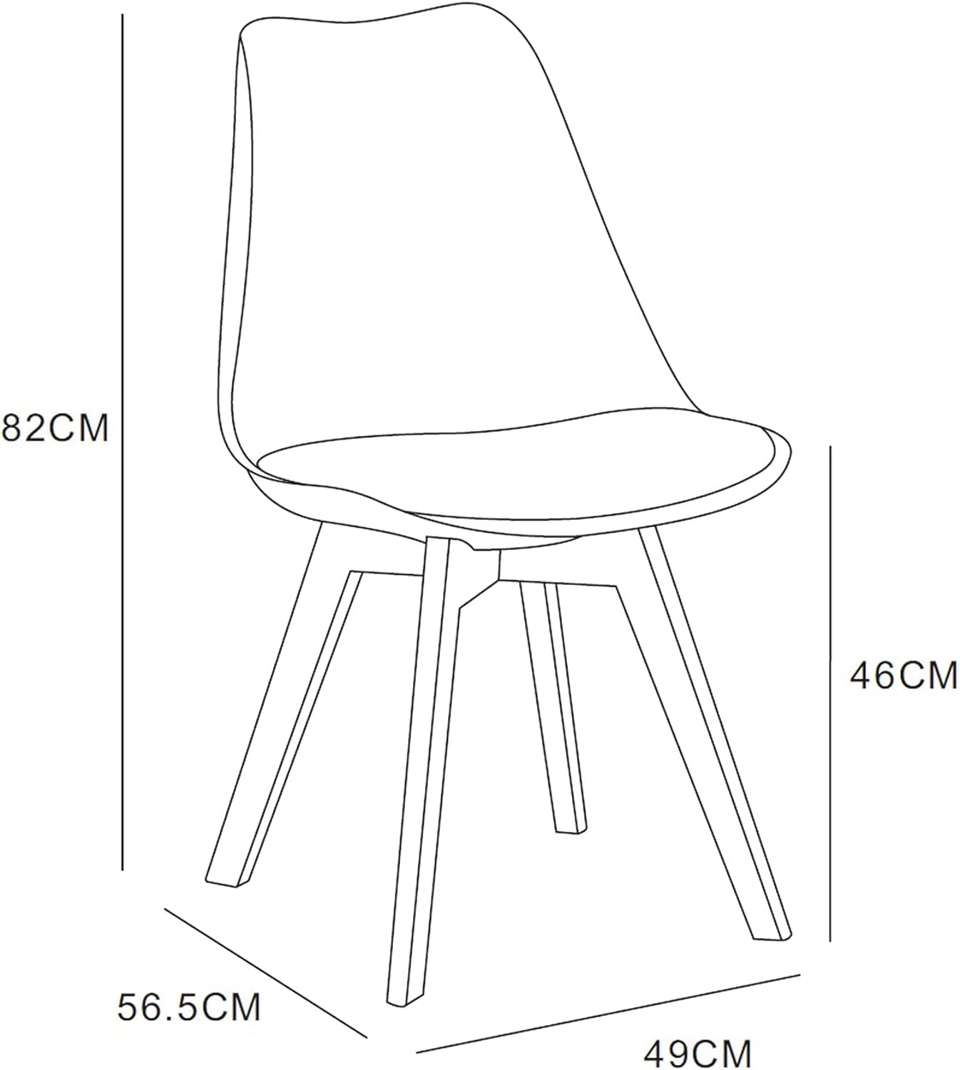 mcc direct Set of 6 Dining Chairs EVA