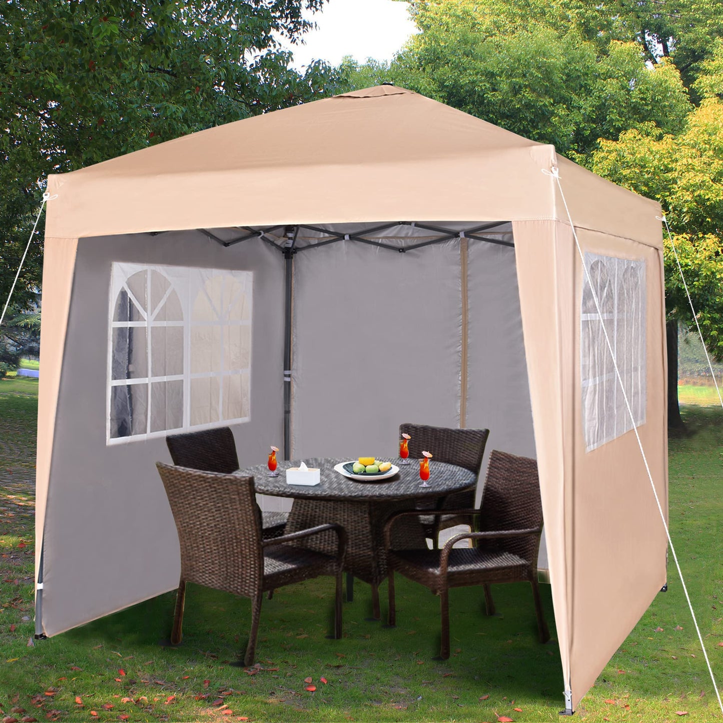 Pop-up Gazebo 2m x 2m Waterproof Outdoor Garden Heavy Duty