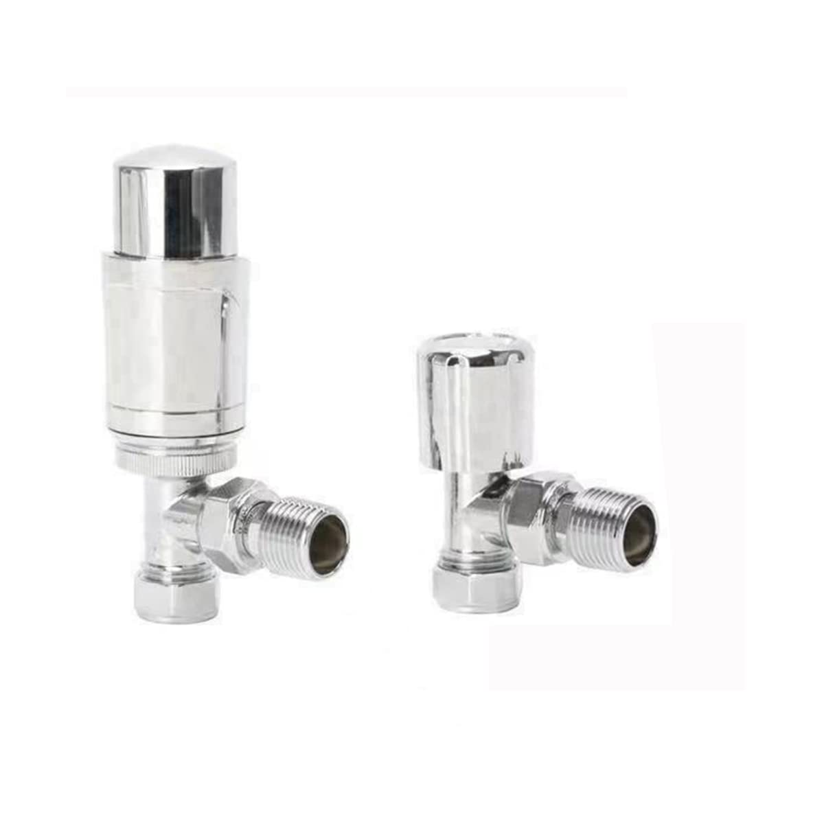 Radiator Valves Thermostatic Radiator Valves Angled or Straight Lockshield UK Valve 1/2" x 15mm