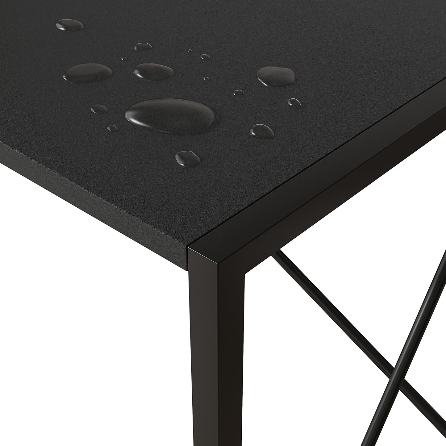 Folding Desk Workstation Foldable Computer Desk for Office Home Study Writing Table No Assembly Miami