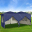 Gazebo Pop-up  3m x 6m with Sides Wind Bars & 6 Weight Bags & Silver Protective Layer Waterproof