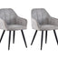 mcc direct 2x Faux Matte Suede Leather Dining Chairs Accent Chairs home & restaurants Adrian