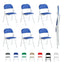 Folding Chairs Black White Blue Red Green Grey Beige