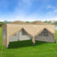 Gazebo Pop-up  3m x 6m with Sides Wind Bars & 6 Weight Bags & Silver Protective Layer Waterproof