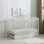 Brooklyn Baby Cot Crib with Water Repellent Mattress & Wheeled Drawer