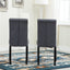 mcc direct Set of 2 Lined Fabric Dining Chairs With Solid Wooden Legs