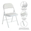 Folding Chairs Black White Blue Red Green Grey Beige