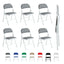 Folding Chairs Black White Blue Red Green Grey Beige