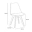 mcc direct Dining Chairs Wooden Legs Soft Cushion Pad Stylish DELUXE Retro Lounge Dining Office EVA