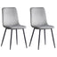 mcc direct Set of 4 Designer Velvet Fabric Dining Chairs Metal Legs Lexi Chairs