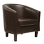 Faux Leather Tub Chair Armchair club Chair for Dining Living Room & Cafe