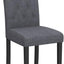 mcc direct Set of 2 Lined Fabric Dining Chairs With Solid Wooden Legs
