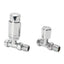 Radiator Valves Thermostatic Radiator Valves Angled or Straight Lockshield UK Valve 1/2" x 15mm