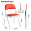 Folding Chairs Black White Blue Red Green Grey Beige