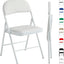 Folding Chairs Black White Blue Red Green Grey Beige