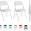 Folding Chairs Black White Blue Red Green Grey Beige