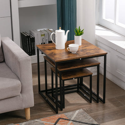 Nest Coffee Table 3 in 1 set Compact Modern Design for Space Saving for Any Room