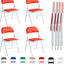 Folding Chairs Black White Blue Red Green Grey Beige