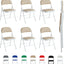 Folding Chairs Black White Blue Red Green Grey Beige