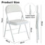 Folding Chairs Black White Blue Red Green Grey Beige