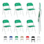 Folding Chairs Black White Blue Red Green Grey Beige