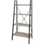 mcc direct 4-Tier Bookcase Multifunction Display Rack Ladder Bookshelf