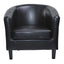 Faux Leather Tub Chair Armchair club Chair for Dining Living Room & Cafe