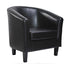 Faux Leather Tub Chair Armchair club Chair for Dining Living Room & Cafe