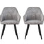 mcc direct 2x Faux Matte Suede Leather Dining Chairs Accent Chairs home & restaurants Adrian
