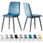 Set of 2 Designer Velvet Fabric Dining Chairs Metal Legs Lexi Chairs