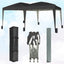 Gazebo Pop-up  3m x 6m with Sides Wind Bars & 6 Weight Bags & Silver Protective Layer Waterproof
