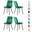 mcc direct Set of 4 Designer Velvet Fabric Dining Chairs Metal Legs Lexi Chairs