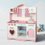 Large Kids Wooden Play Kitchen With Utensils Toys Children's Role Play Pretend Set Toy