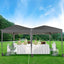 Gazebo Pop-up  3m x 6m with Sides Wind Bars & 6 Weight Bags & Silver Protective Layer Waterproof