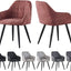 mcc direct 2x Faux Matte Suede Leather Dining Chairs Accent Chairs home & restaurants Adrian