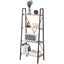 mcc direct 4-Tier Bookcase Multifunction Display Rack Ladder Bookshelf