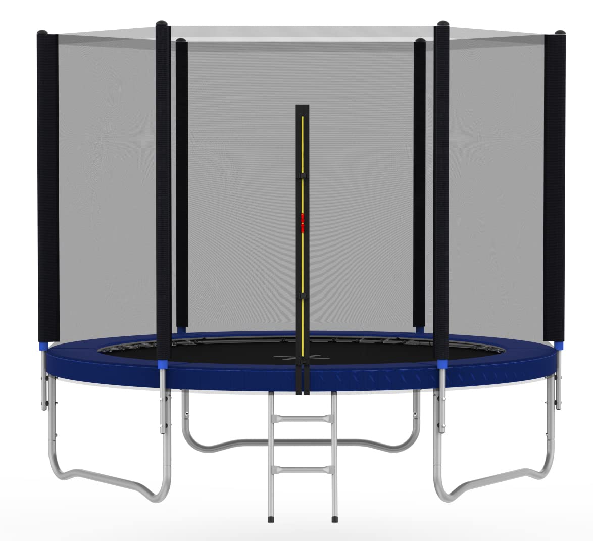 Heavy Duty 6FT 8FT 10FT 12FT 14FT Outdoor Trampoline with Enclosure Net for Kids Spring Cover Ladder FREE Space Hopper
