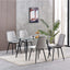 mcc direct Set of 4 Designer Velvet Fabric Dining Chairs Metal Legs Lexi Chairs