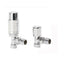 Radiator Valves Thermostatic Radiator Valves Angled or Straight Lockshield UK Valve 1/2" x 15mm