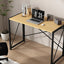 Folding Desk Workstation Foldable Computer Desk for Office Home Study Writing Table No Assembly Miami