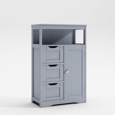 Bathroom Floor Storage Cabinet with Open Storage Shelf Dakota
