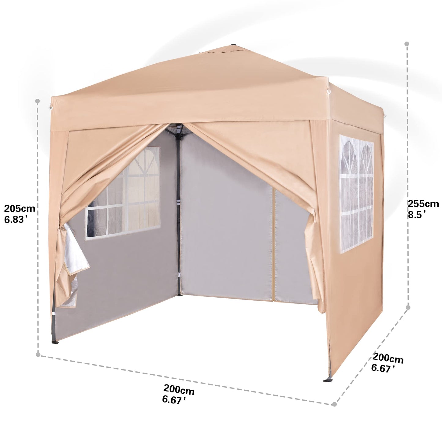 Pop-up Gazebo 2m x 2m Waterproof Outdoor Garden Heavy Duty