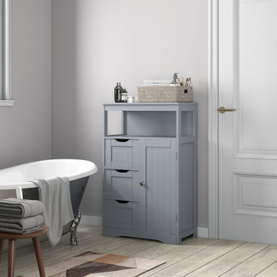 Bathroom Floor Storage Cabinet with Open Storage Shelf Dakota
