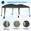 Gazebo Pop-up  3m x 6m with Sides Wind Bars & 6 Weight Bags & Silver Protective Layer Waterproof